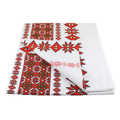Fata de masa din bumbac 100%, Traditional rosu,  Grena, 1 buc