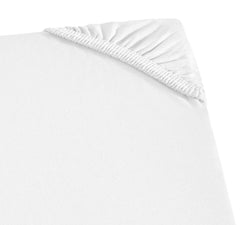 Husa de pat din tricot cu elastic, Tim, Alb