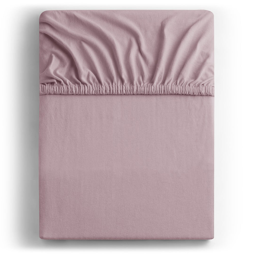 Cearsaf de pat cu elastic din tricot, bumbac 100%, 135 g/m2, Amber, lila