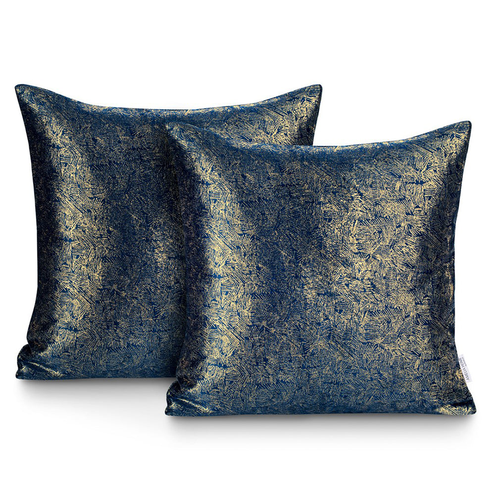 Set 2 huse pernute decorative, Veras, Albastru