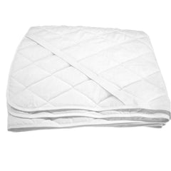 Husa protectie saltea matlasata din bumbac cu elastic, Evolette, Alb