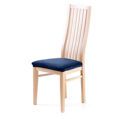 Husa pentru scaun din catifea cu elastic taburet, 190 g/m2, Sento, 40x40x5 cm, albastru, 1 buc