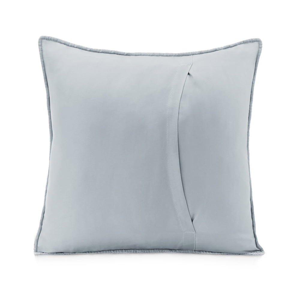 Set 2 huse perne decorative matlasate stil modern, Softa, 70 g/m2, Albastru celest