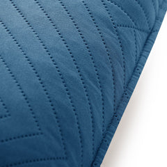 Set 2 huse perne decorative matlasate stil modern, Softa, 70 g/m2, Albastru denim