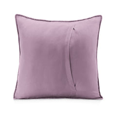 Set 2 huse perne decorative matlasate stil modern, Softa, 70 g/m2, Albastru inchis