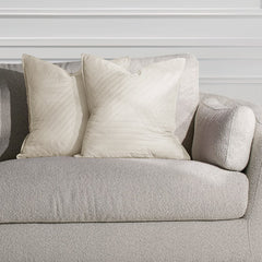 Set 2 huse perne decorative matlasate stil modern, Softa, 70 g/m2, Bej