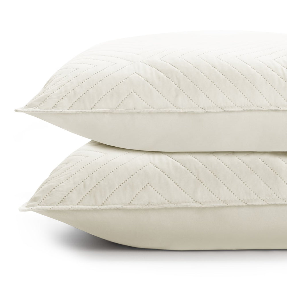 Set 2 huse perne decorative matlasate stil modern, Softa, 70 g/m2, Bej