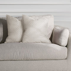 Set 2 huse perne decorative matlasate stil modern, Softa, 70 g/m2, Bej deschis