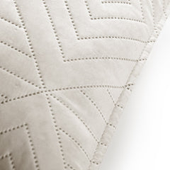 Set 2 huse perne decorative matlasate stil modern, Softa, 70 g/m2, Bej deschis