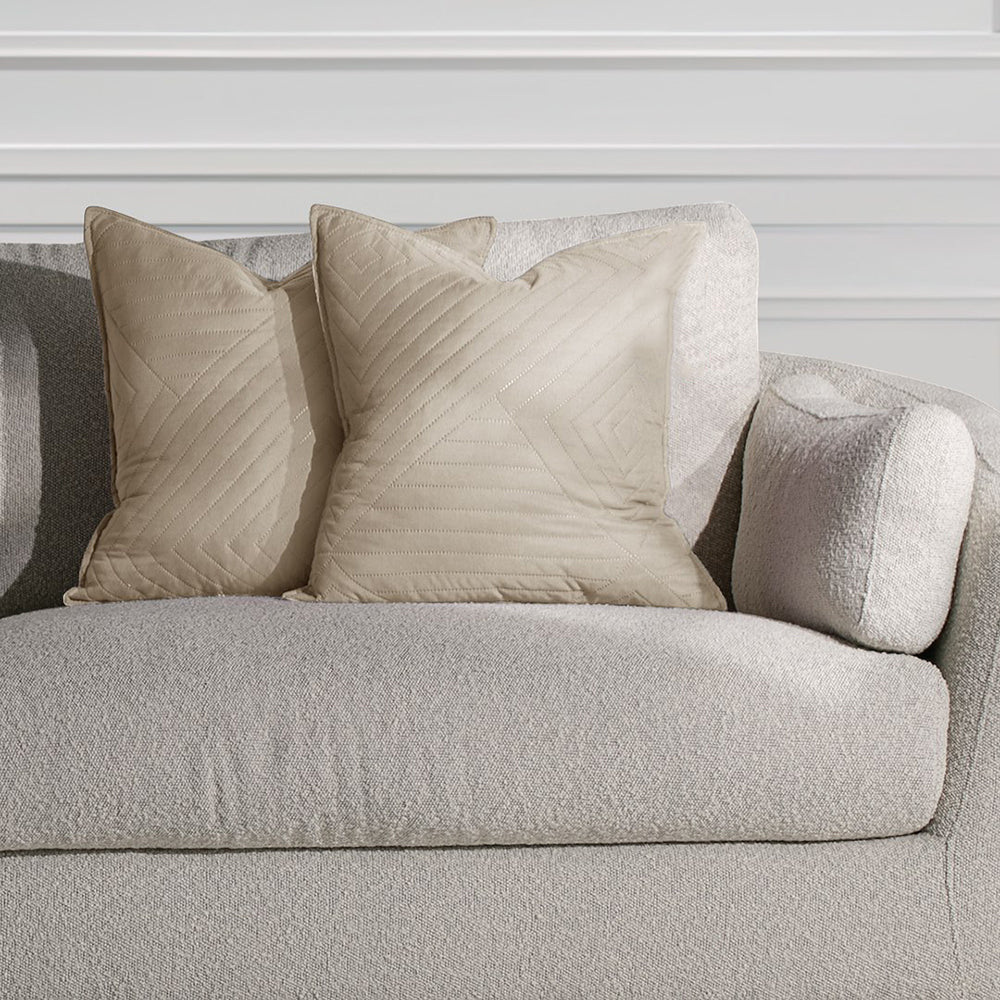Set 2 huse perne decorative matlasate stil modern, Softa, 70 g/m2, Cappuccino