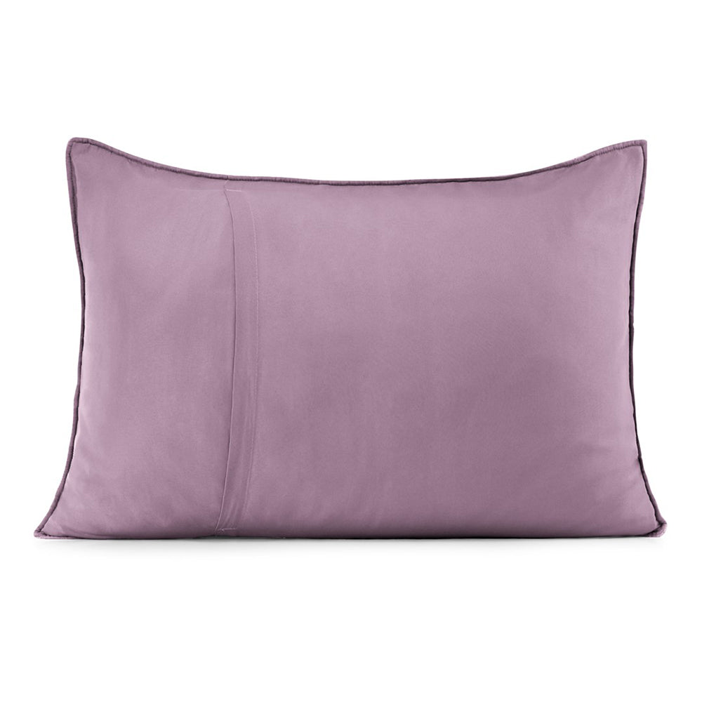 Set 2 huse perne decorative matlasate stil modern, Softa, 70 g/m2, Albastru inchis