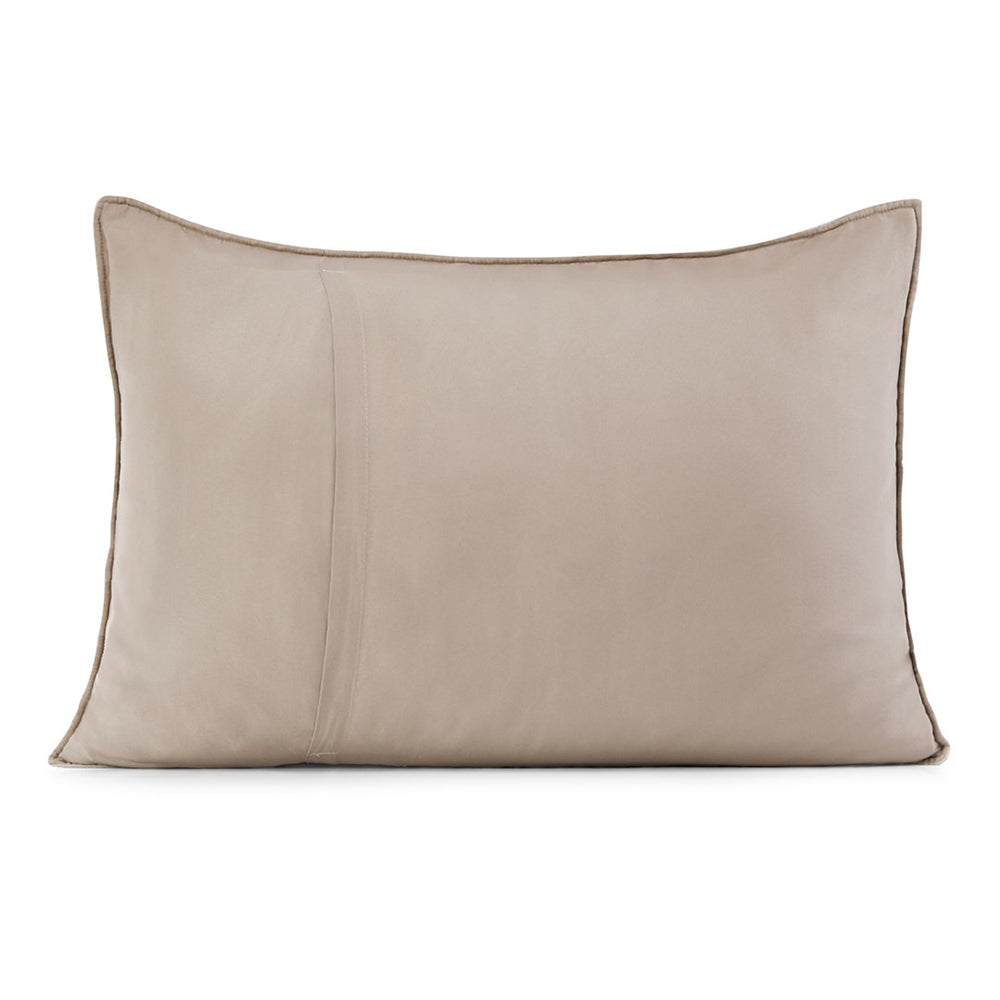 Set 2 huse perne decorative matlasate stil modern, Softa, 70 g/m2, Crem