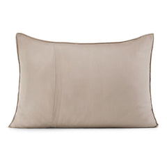 Set 2 huse perne decorative matlasate stil modern, Softa, 70 g/m2, Crem