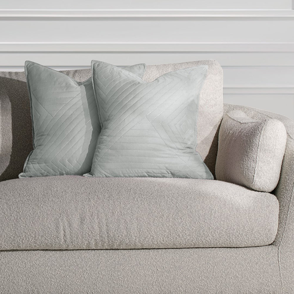 Set 2 huse perne decorative matlasate stil modern, Softa, 70 g/m2, Gri deschis