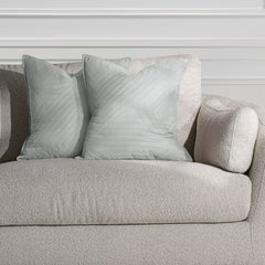 Set 2 huse perne decorative matlasate stil modern, Softa, 70 g/m2, Gri deschis