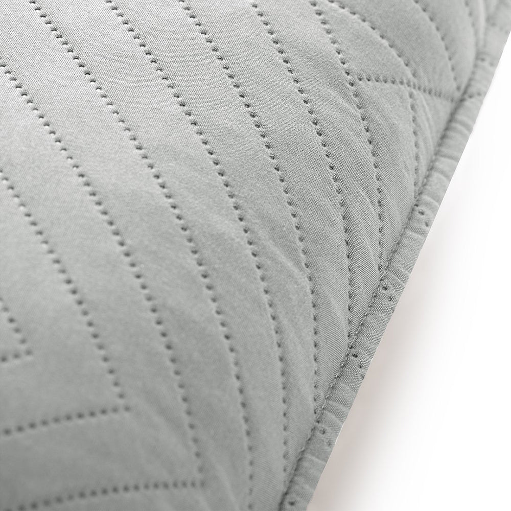 Set 2 huse perne decorative matlasate stil modern, Softa, 70 g/m2, Gri deschis