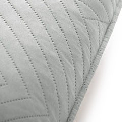 Set 2 huse perne decorative matlasate stil modern, Softa, 70 g/m2, Gri deschis