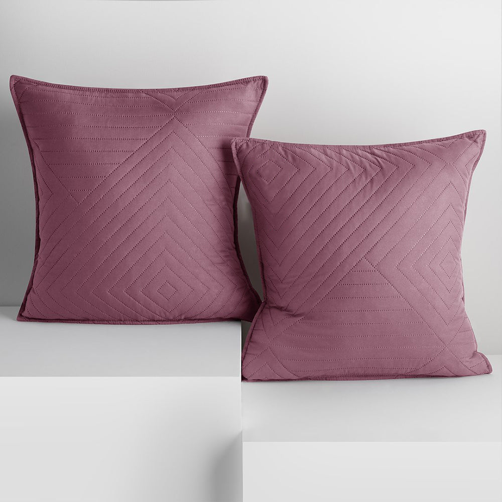 Set 2 huse perne decorative matlasate stil modern, Softa, 70 g/m2, Mauve