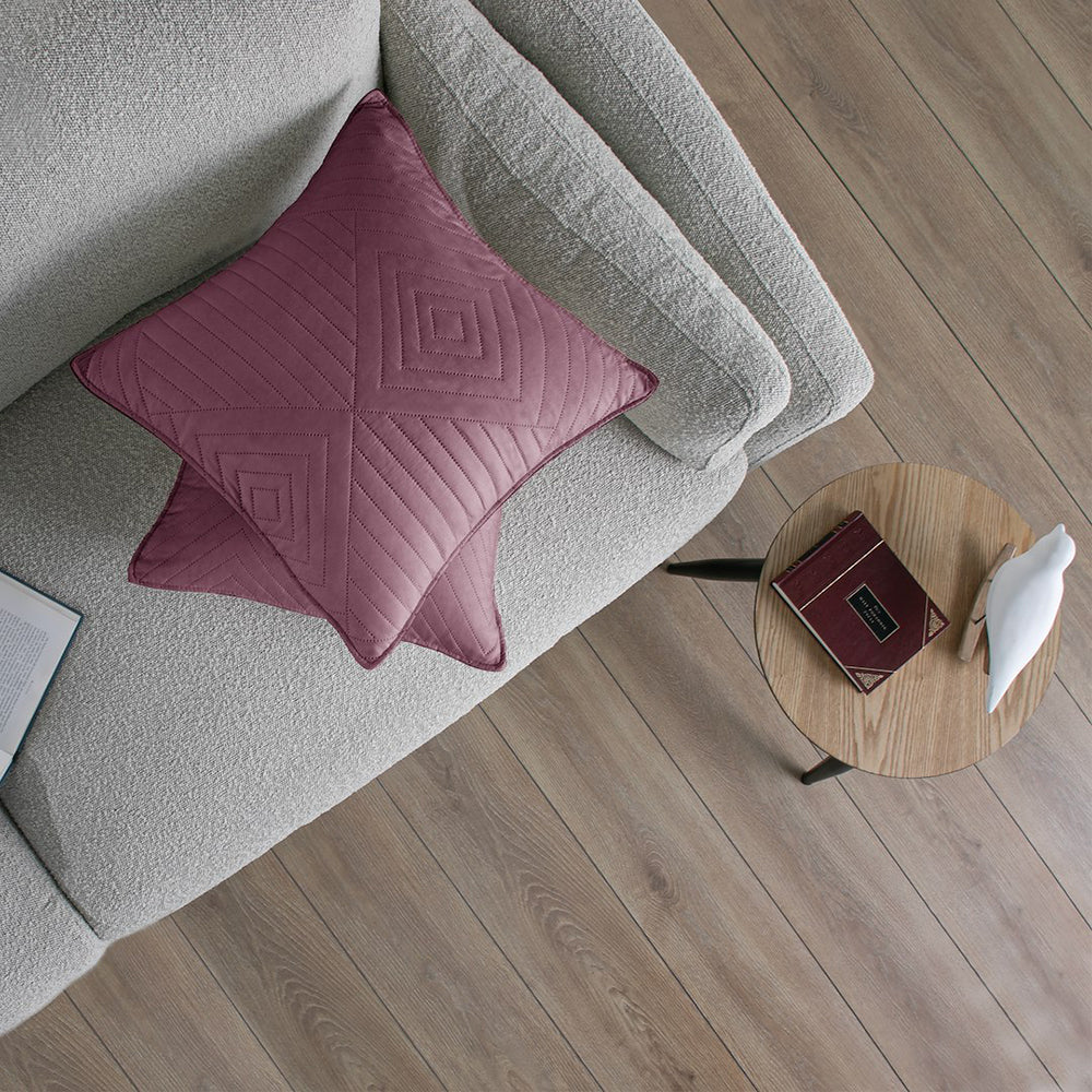 Set 2 huse perne decorative matlasate stil modern, Softa, 70 g/m2, Mauve