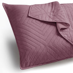 Set 2 huse perne decorative matlasate stil modern, Softa, 70 g/m2, Mauve