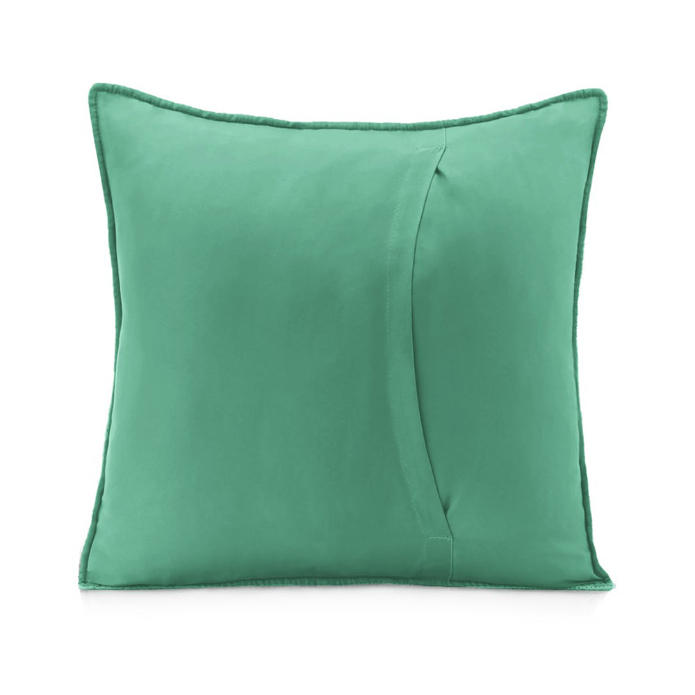 Set 2 huse perne decorative matlasate stil modern, Softa, 70 g/m2, Verde