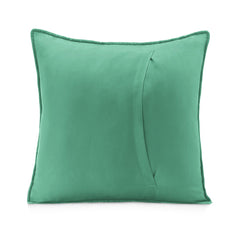 Set 2 huse perne decorative matlasate stil modern, Softa, 70 g/m2, Verde