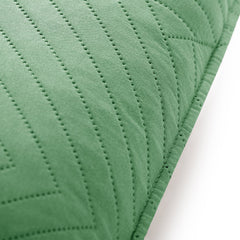 Set 2 huse perne decorative matlasate stil modern, Softa, 70 g/m2, Verde jad