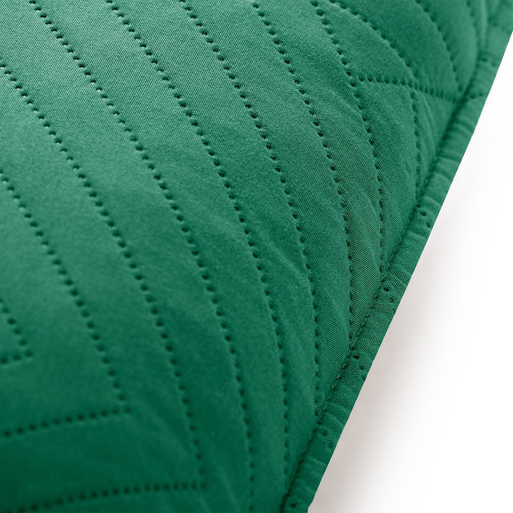 Set 2 huse perne decorative matlasate stil modern, Softa, 70 g/m2, Viridian