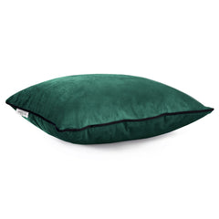 Set 2 huse perne decorative din catifea stil modern, Velvet, 220 g/m2, Verde