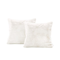 Set 2 huse perne decorative stil clasic, 240 g/m2, Mic, Bej