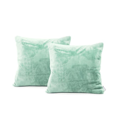 Set 2 huse perne decorative stil clasic, 240 g/m2, Mic, Vernil