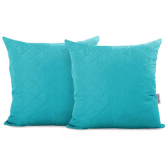 Set 2 huse perne decorative matlasate, Axel, 70 g/m2, Albastru