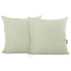 Set 2 huse perne decorative matlasate, Axel, 70 g/m2, Bej