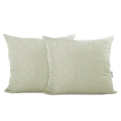 Set 2 huse perne decorative matlasate, Axel, 70 g/m2, Bej