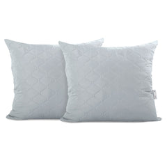Set 2 huse perne decorative matlasate, Axel, 70 g/m2, Gri deschis