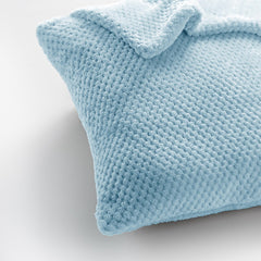 Set 2 huse pernute decorative cu fermoar, Henry, 240 g/m2, Baby blue