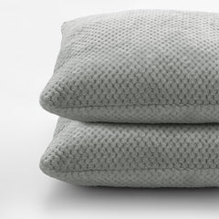 Set 2 huse pernute decorative cu fermoar, Henry, 240 g/m2, Gri