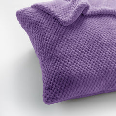 Set 2 huse pernute decorative cu fermoar, Henry, 240 g/m2, Violet