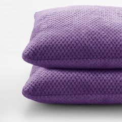 Set 2 huse pernute decorative cu fermoar, Henry, 240 g/m2, Violet