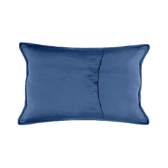 Set 2 huse perne decorative matlasate cu fermoar, Carmen, 90 g/m2, Albastru