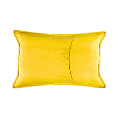 Set 2 huse perne decorative matlasate cu fermoar, Carmen, 90 g/m2, Galben