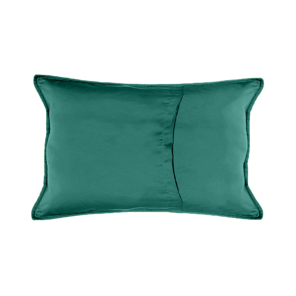 Set 2 huse perne decorative matlasate cu fermoar, Carmen, 90 g/m2, Verde