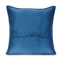 Set 2 huse perne decorative matlasate cu fermoar, Carmen, 90 g/m2, Albastru