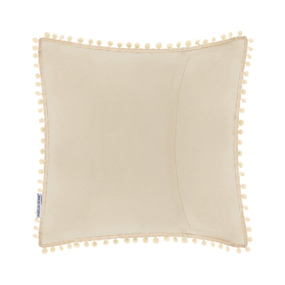 Set 2 huse pernute decorative matlasate din microfibra, Meadore, 70 g/m2, Bej