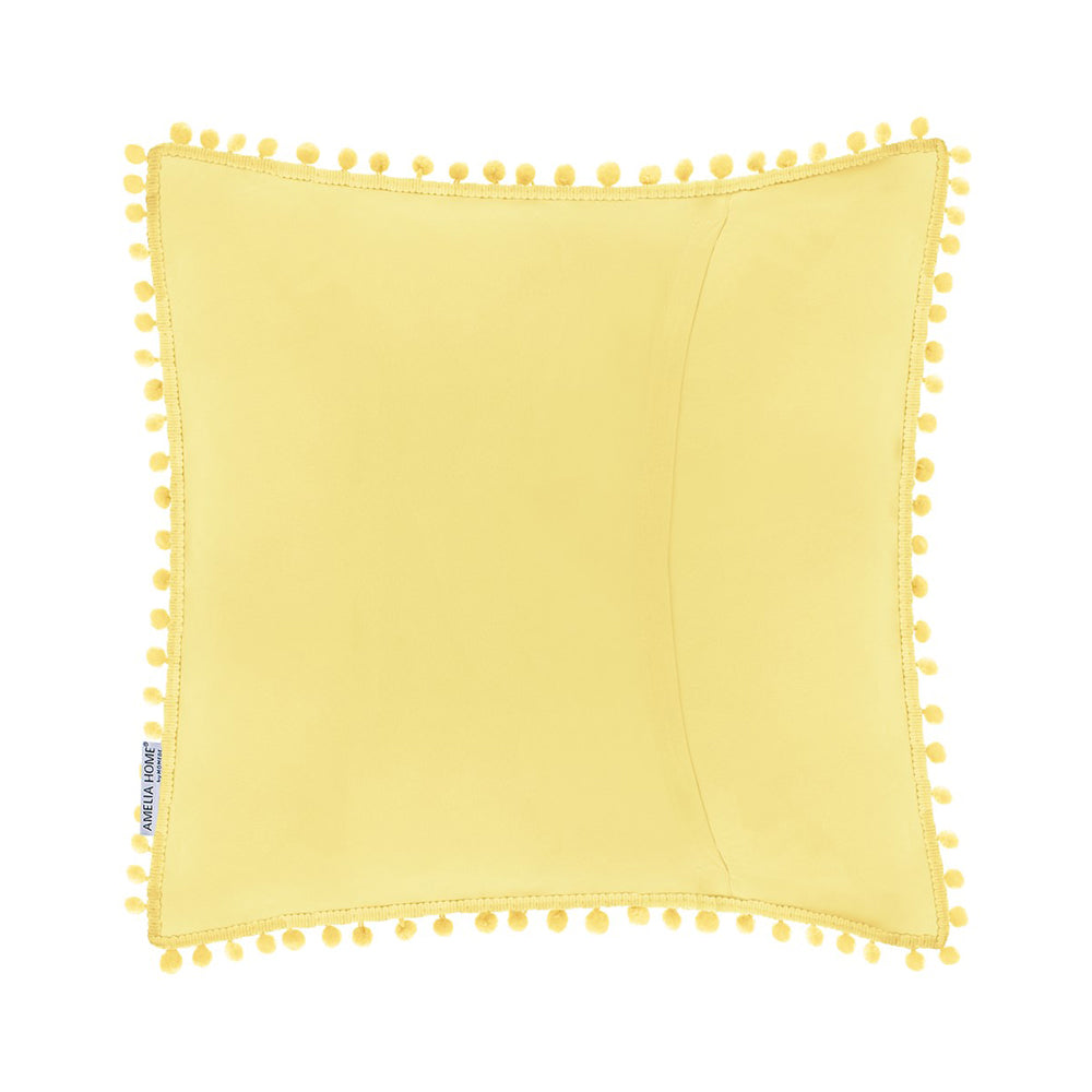 Set 2 huse pernute decorative matlasate din microfibra, Meadore, 70 g/m2, Galben