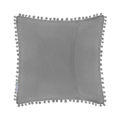 Set 2 huse pernute decorative matlasate din microfibra, Meadore, 70 g/m2, Gri inchis