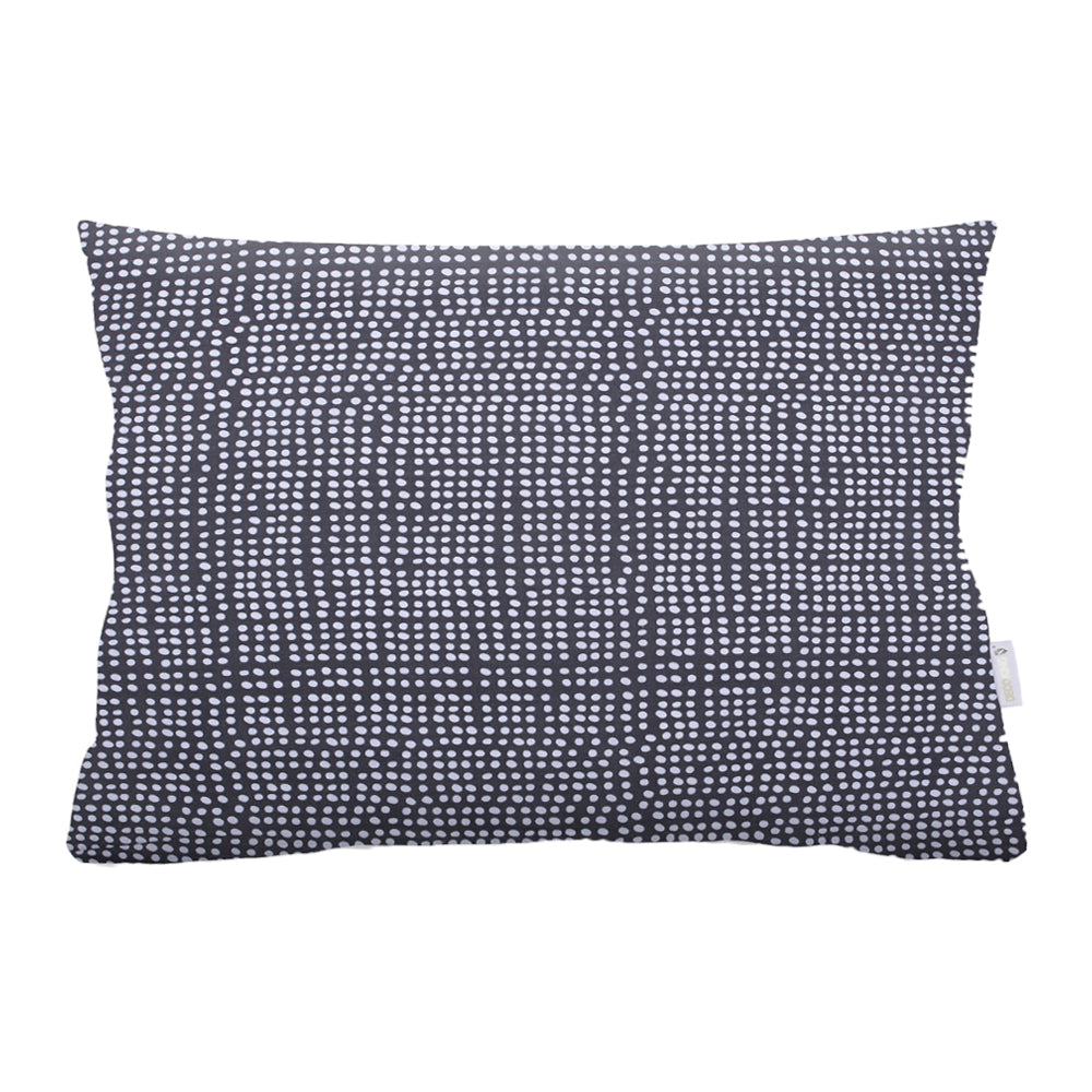 Set 2 huse pernute decorative din bumbac cu fermoar, Ducato, Gri