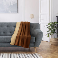 Patura din bumbac model clasic, Virkkuu, 430 g/m2, cappuccino
