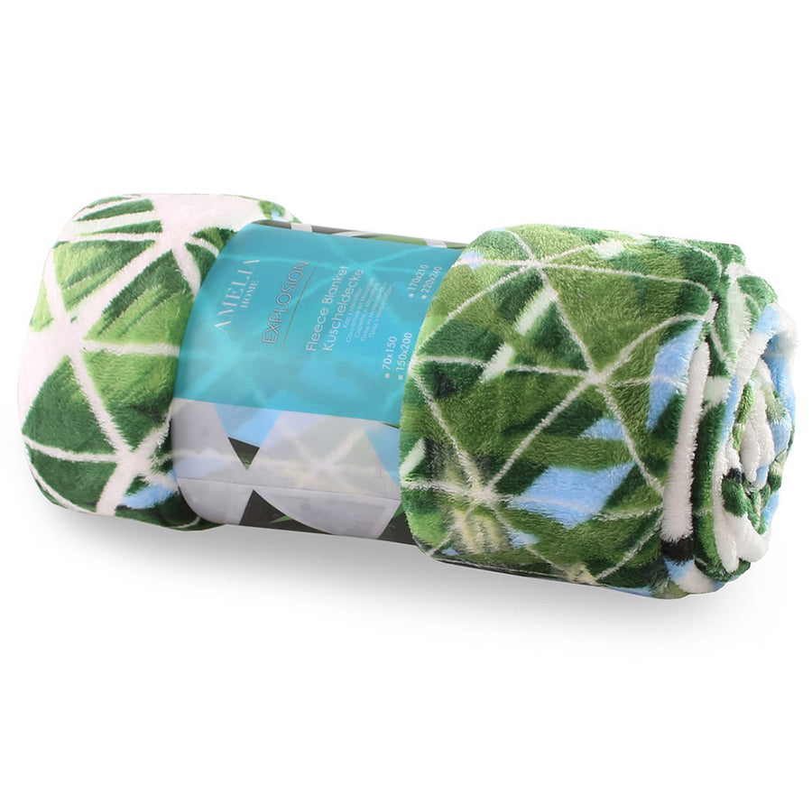 Patura cu model imprimat, Cuddle, densitate 220 g/mp, Multicolor