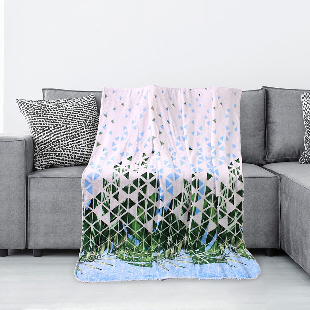 Patura cu model imprimat, Cuddle, densitate 220 g/mp, Multicolor